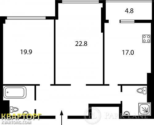 Sell 2-room apartment. Киев,  Драгомирова — photo 2