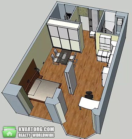 Rent out 1-room apartment. Киев, ул.Антонова — photo 2