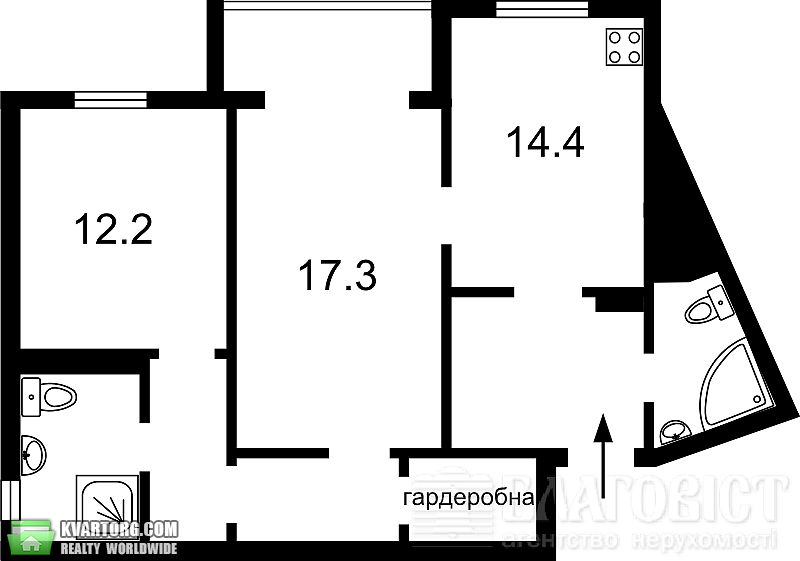 Sell 2-room apartment. Киев,  Правды пр — photo 4