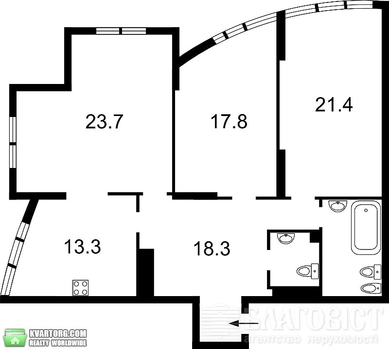 Sell 3-room apartment. Киев,  Дмитриевская — photo 2