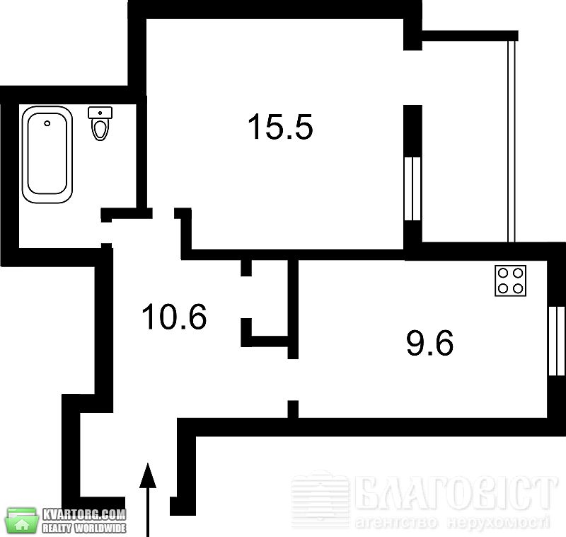 Sell 1-room apartment. Киев, Паньковская — photo 5