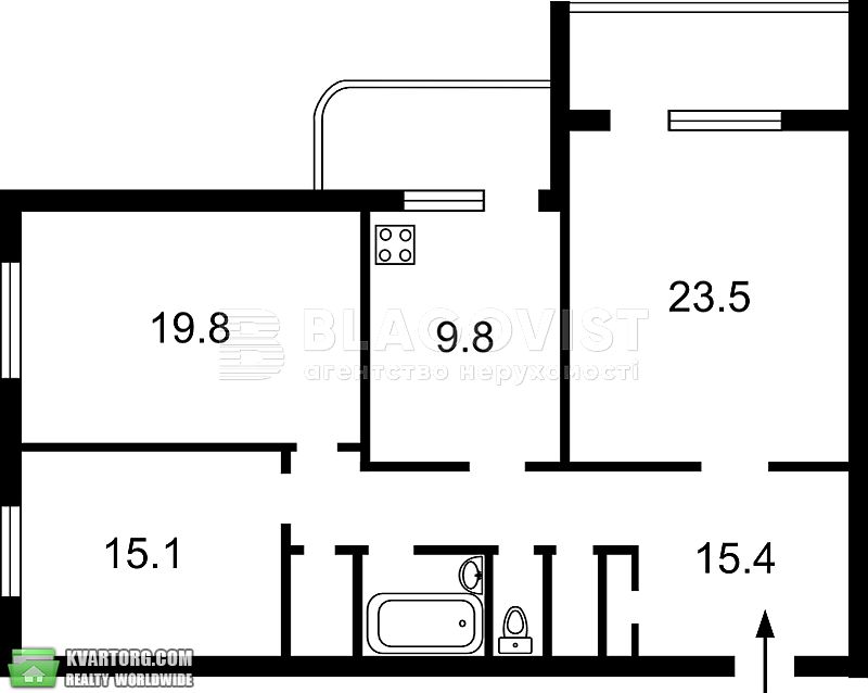 Sell 3-room apartment. Киев, Старанаводницька — photo 2