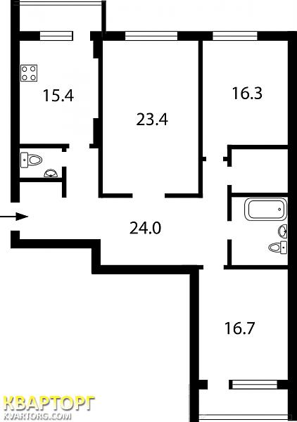 Sell 3-room apartment. Киев,  Науки пр — photo 2