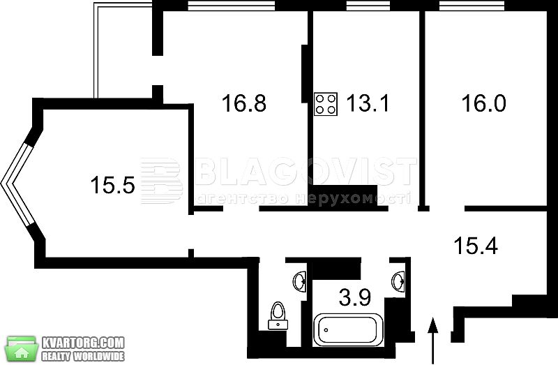 Sell 3-room apartment. Киев,  Саперно-Слободская — photo 6
