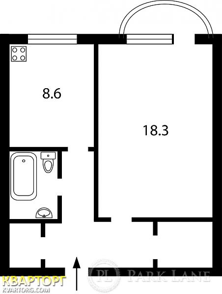 Sell 1-room apartment. Киев,  Почайнинская — photo 2
