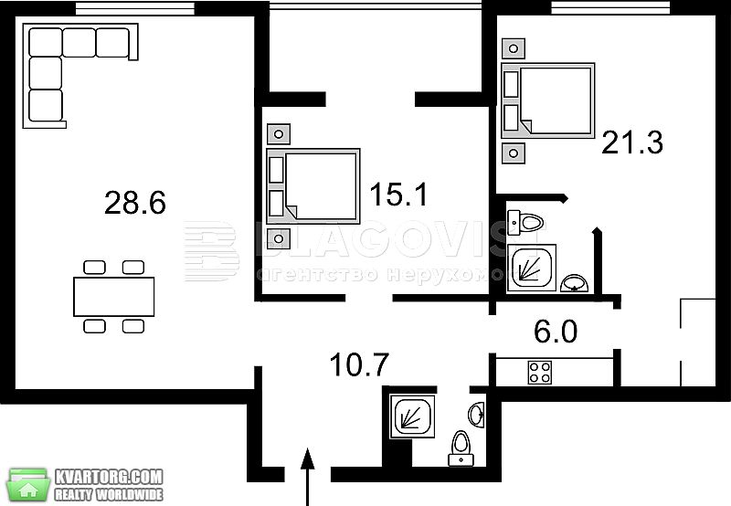 Sell 3-room apartment. Киев,  Антоновича — photo 8