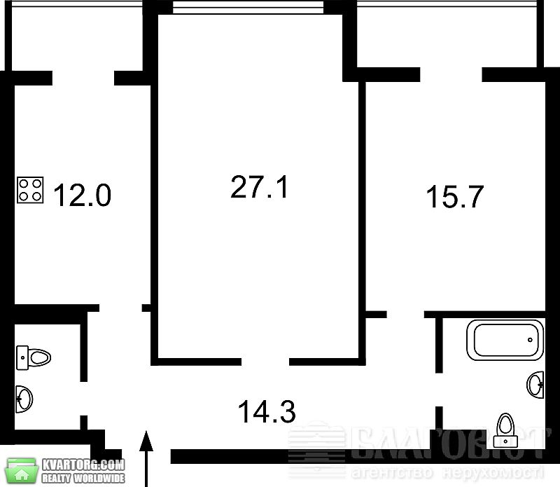 Sell 2-room apartment. Киев,  Щорса — photo 3