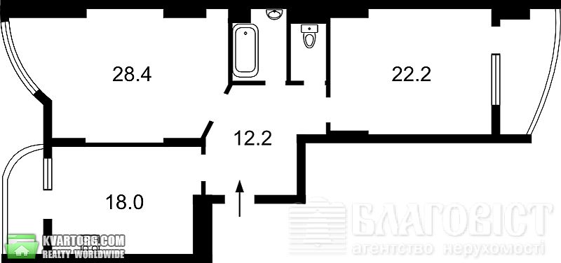 Sell 2-room apartment. Киев,  Запорожца — photo 2