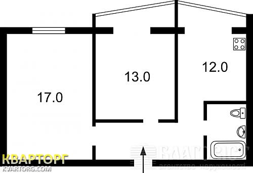 Sell 2-room apartment. Киев, пр. Тычины — photo 1