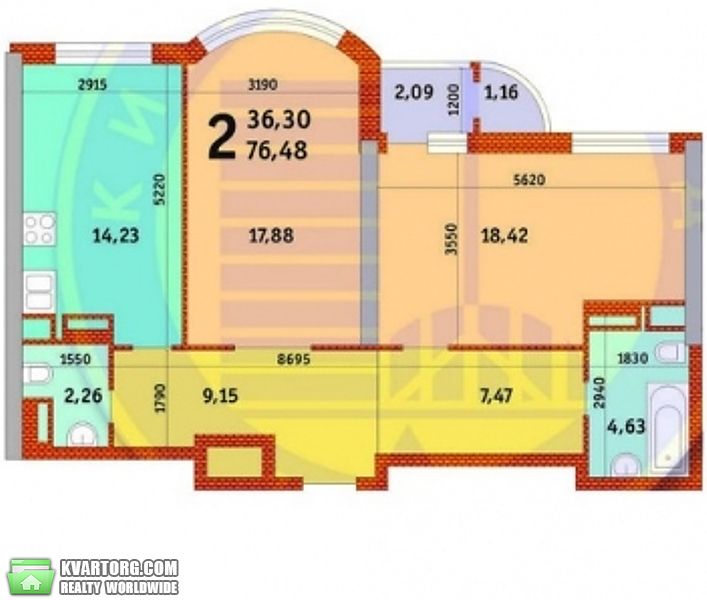 Sell 2-room apartment. Киев,  Воссоединения пр — photo 3