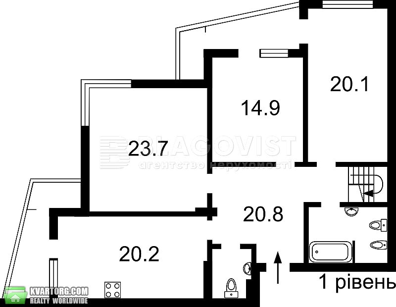 Sell multi-room apartment. Киев,  Ушинского — photo 1