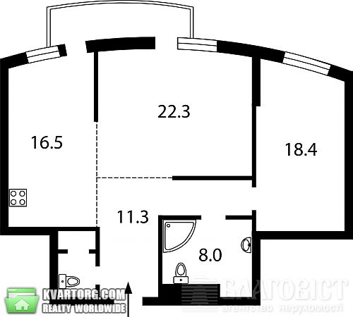 Sell 2-room apartment. Киев, Старонаводницкая — photo 2