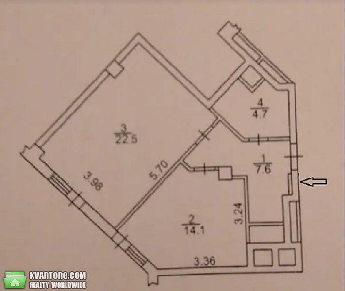 Sell 1-room apartment. Киев,  Ломоносова — photo 3