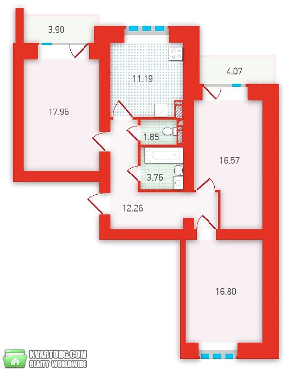 Sell 3-room apartment. Киев,  Бориспольская — photo 3