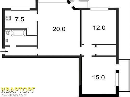 Sell 3-room apartment. Киев, Урицкого — photo 3