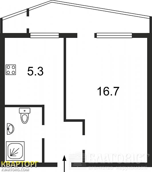 Sell 1-room apartment. Киев, Бориспольская — photo 3