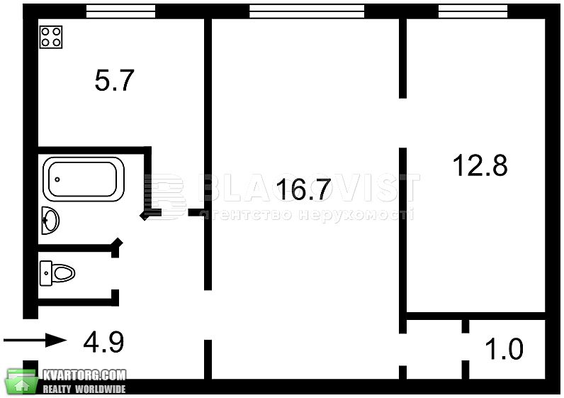 Sell 2-room apartment. Киев,  Еленовская — photo 6