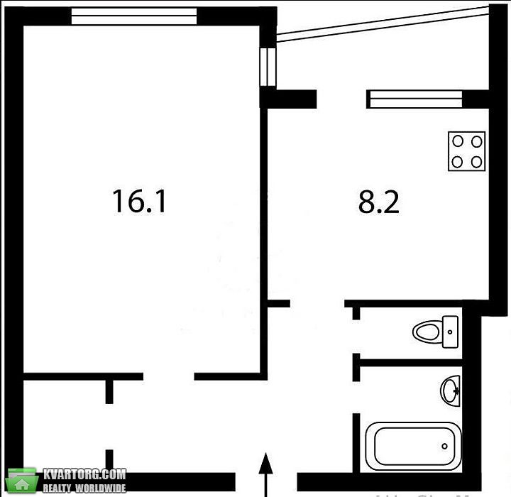 Sell 1-room apartment. Киев,  Тычины пр — photo 8