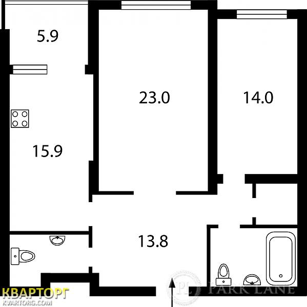 Sell 2-room apartment. Киев, Краснозвездный пр — photo 2