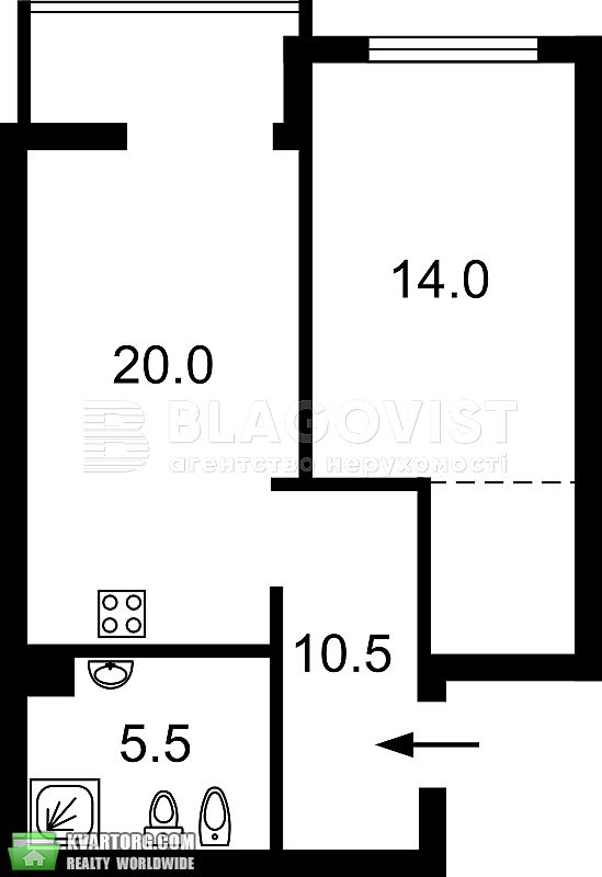 Sell 2-room apartment. Киев,  Кудри — photo 4
