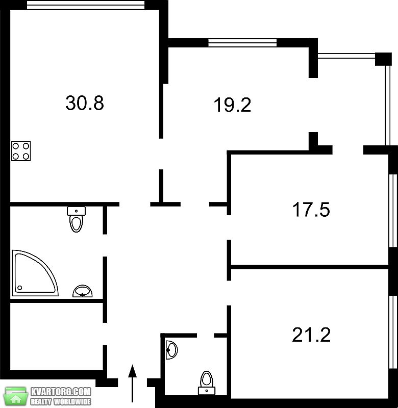 Sell 3-room apartment. Киев,  Днепровская наб — photo 2
