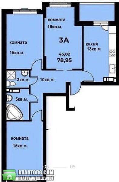 Sell 3-room apartment. Киев, пер. Балтийский — photo 5