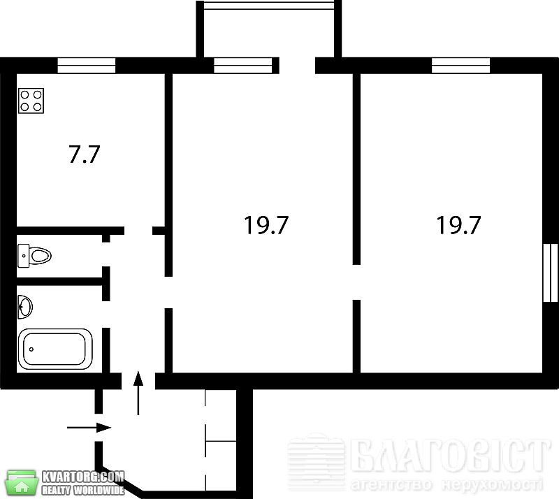 Sell 2-room apartment. Киев, Патриса Лумумбы — photo 2