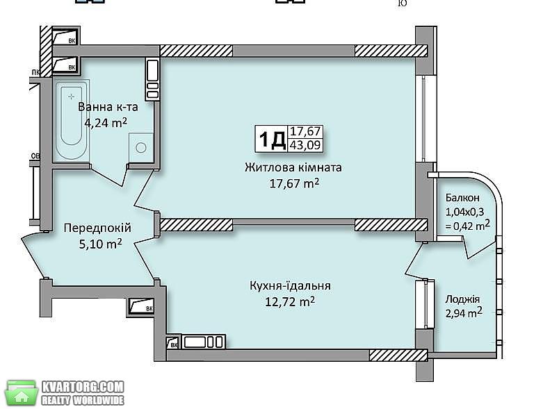 Sell 1-room apartment. Киев,  Кондратюка — photo 6
