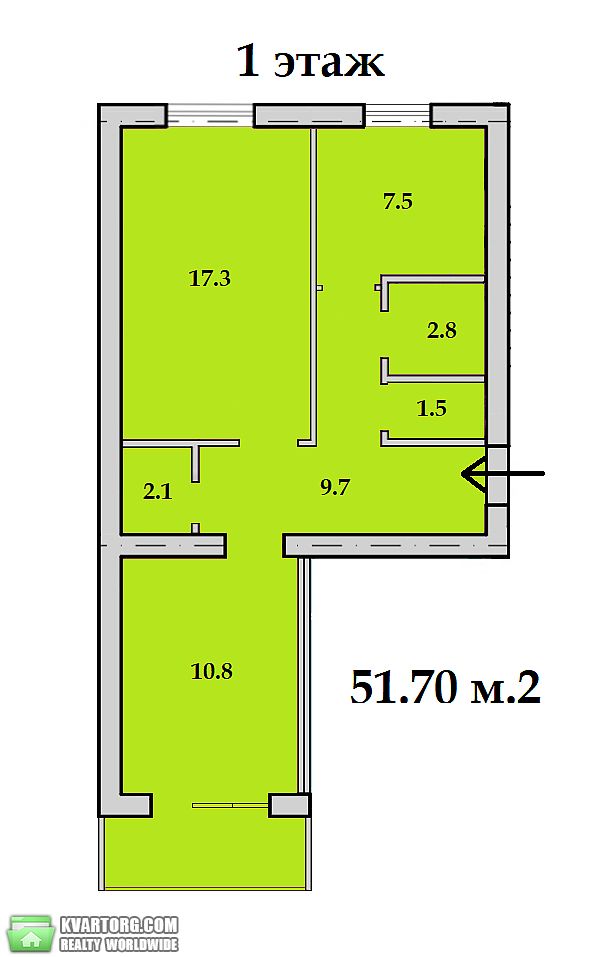 Sell 2-room apartment. Ирпень, Богдана Хмельницкого 1в — photo 1
