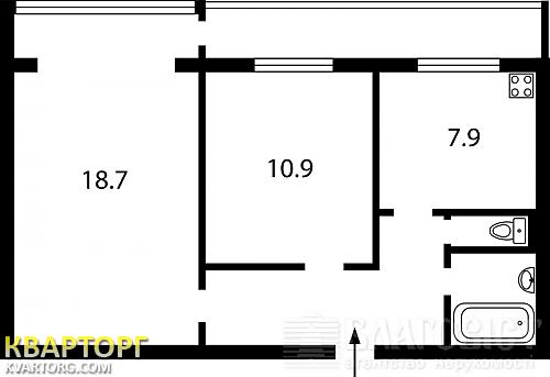 Sell 2-room apartment. Киев,  Раскової Марини, 8; — photo 3