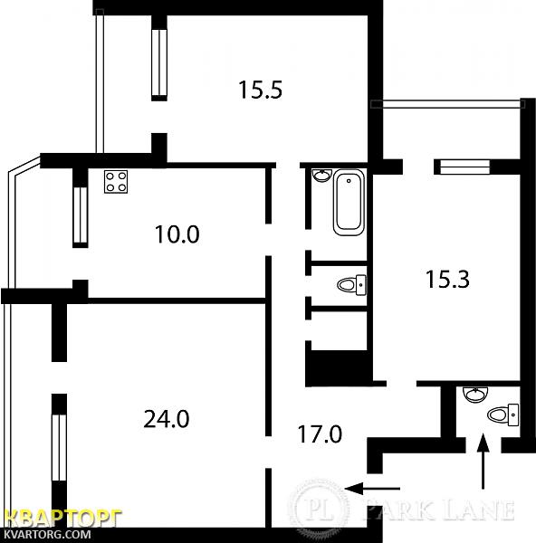 Sell 3-room apartment. Киев,  Леси Украинки бул — photo 2