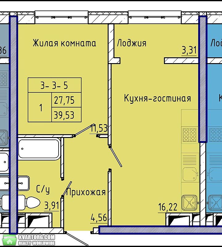 Sell 1-room apartment. Одесса, Каманина — photo 3