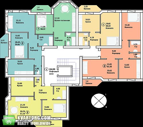 продам 2-комнатную квартиру. Киев,  Ватутина ул. - фото 4