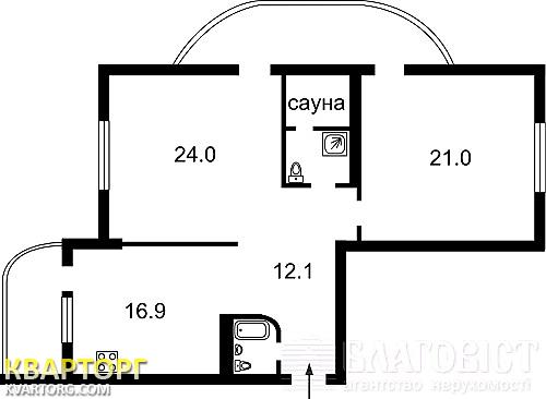 Sell 2-room apartment. Киев,  40-летия Октября просп — photo 2