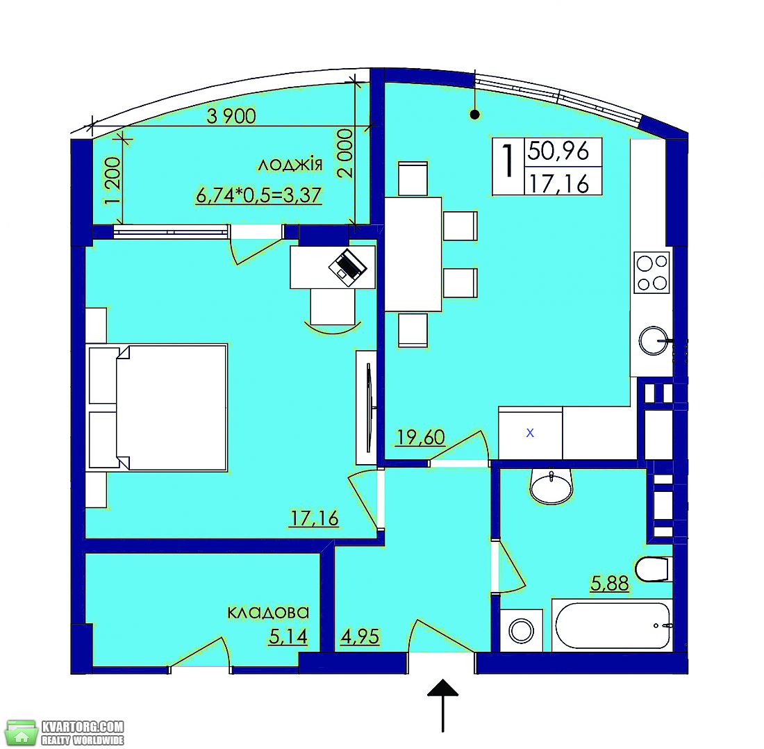Sell 1-room apartment. Херсон, Филатова — photo 1