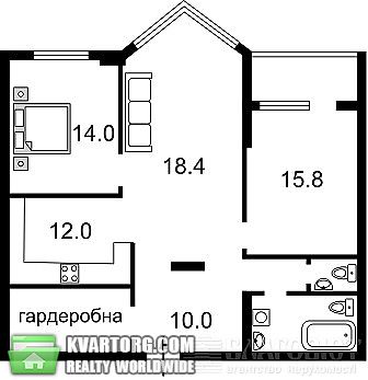 Sell 2-room apartment. Киев,  Саперно-Слободская — photo 4