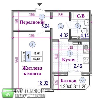 Sell 1-room apartment. Киев,  Ломоносова — photo 2