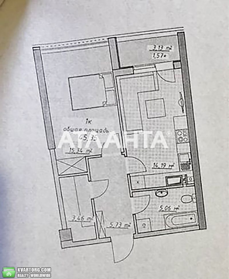 Sell 1-room apartment. Одесса, Курортный переулок — photo 4