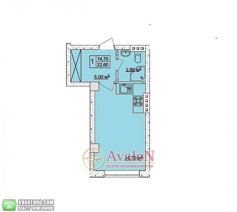 Sell 1-room apartment. Одесса, Дача Ковалевского — photo 2