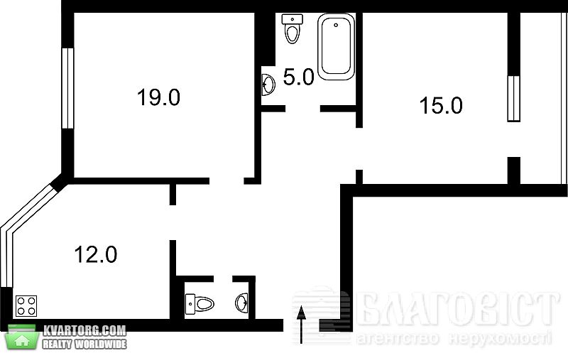 Sell 2-room apartment. Киев, Ломоносова — photo 3