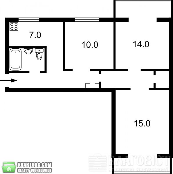 Sell 3-room apartment. Киев, Майорова — photo 8