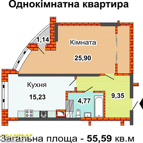 Sell 1-room apartment. Киев,  Ахматовой — photo 2