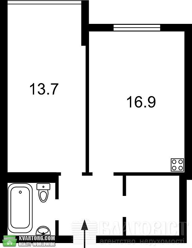 Sell 1-room apartment. Киев,  Барбюса — photo 7