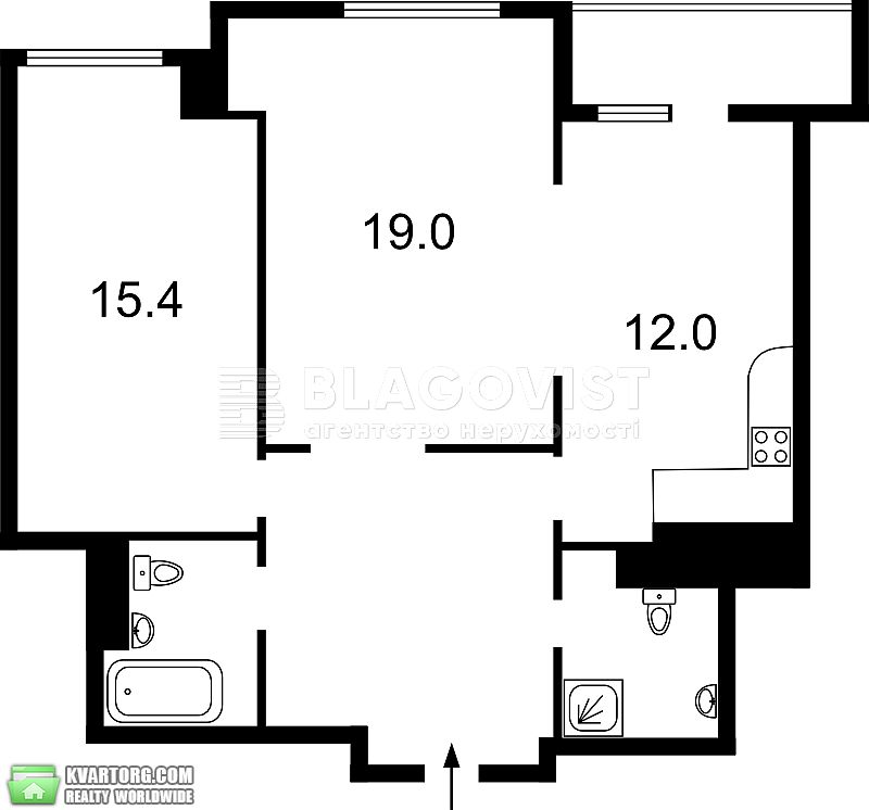 Sell 2-room apartment. Киев,  Лумумбы — photo 2