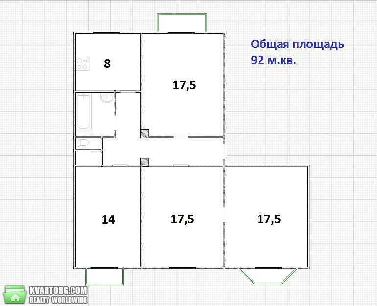 Sell 4-room apartment. Днепропетровск, Карла Маркса — photo 1