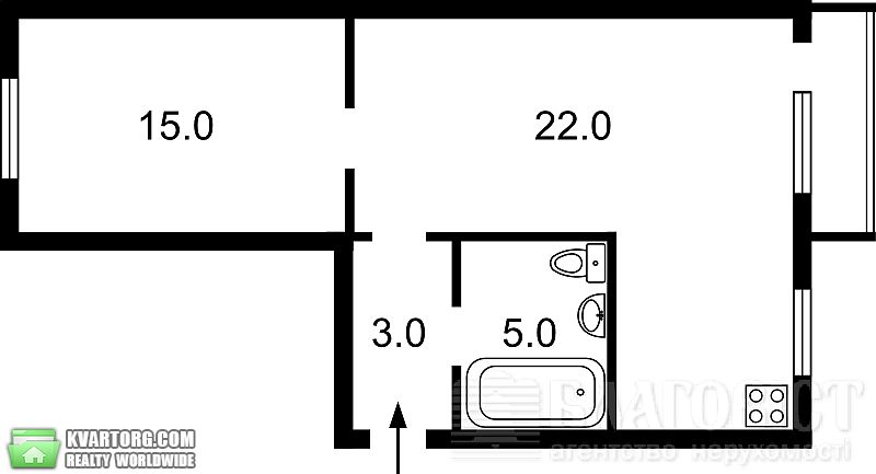 Sell 2-room apartment. Киев, Златоустовская — photo 2