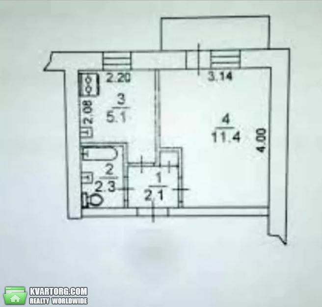 Sell 1-room apartment. Киев,  Ялтинская — photo 4