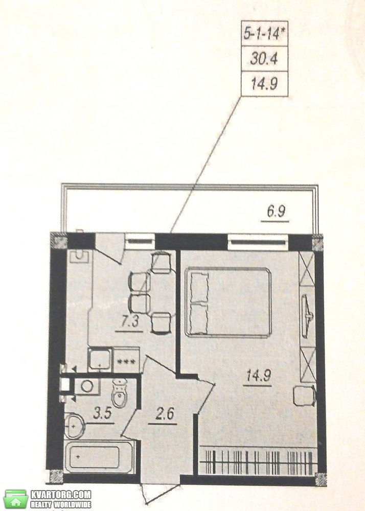 Sell 1-room apartment. Одесса, Люстдорфская дорога — photo 9