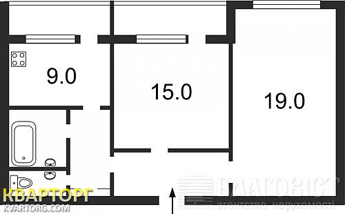 Sell 2-room apartment. Киев,  Пулюя — photo 2
