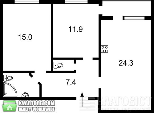 Sell 2-room apartment. Киев, Саперно-Слободская — photo 10